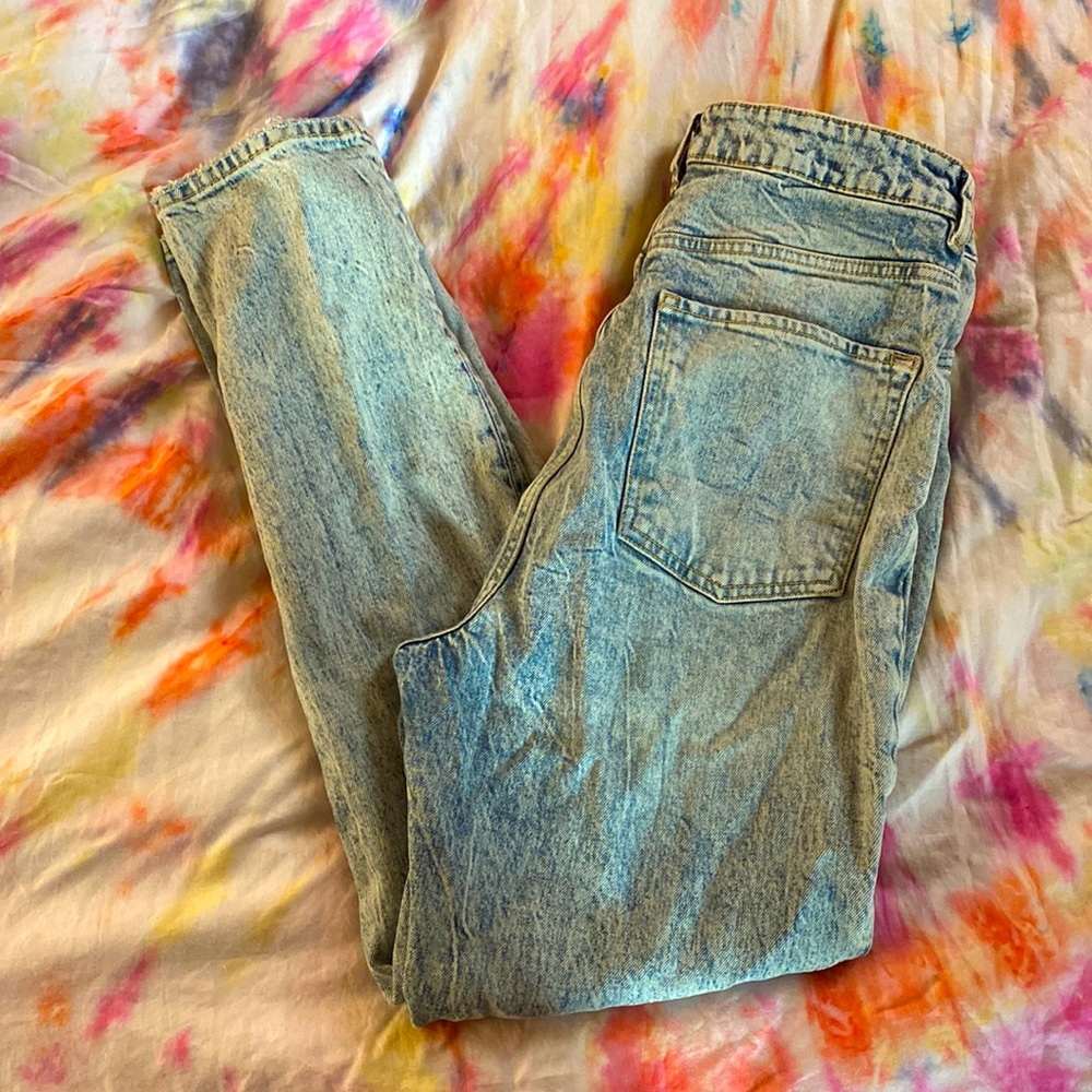We The Free Acid Wash High Rise Jeans